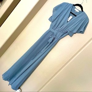 Naples Flutter Sleeve Wrap Dress